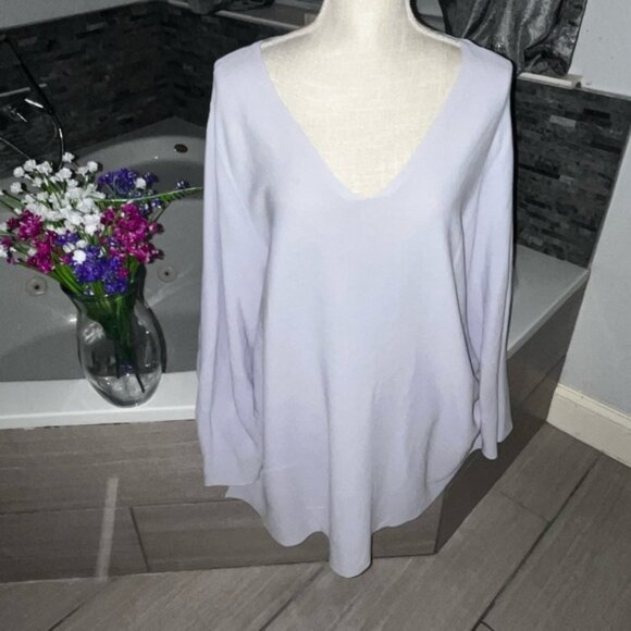 Eileen Fisher Lavender Knit Sweater Women’s Plus Size 3X - Picture 1 of 6